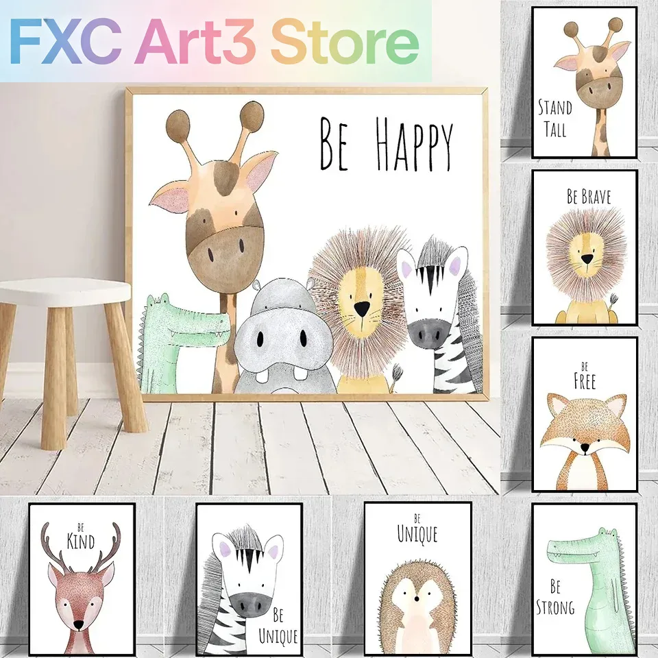 1pc frameless,Baby Lion Zebra  - Baby Zebra Nursery avis et prix