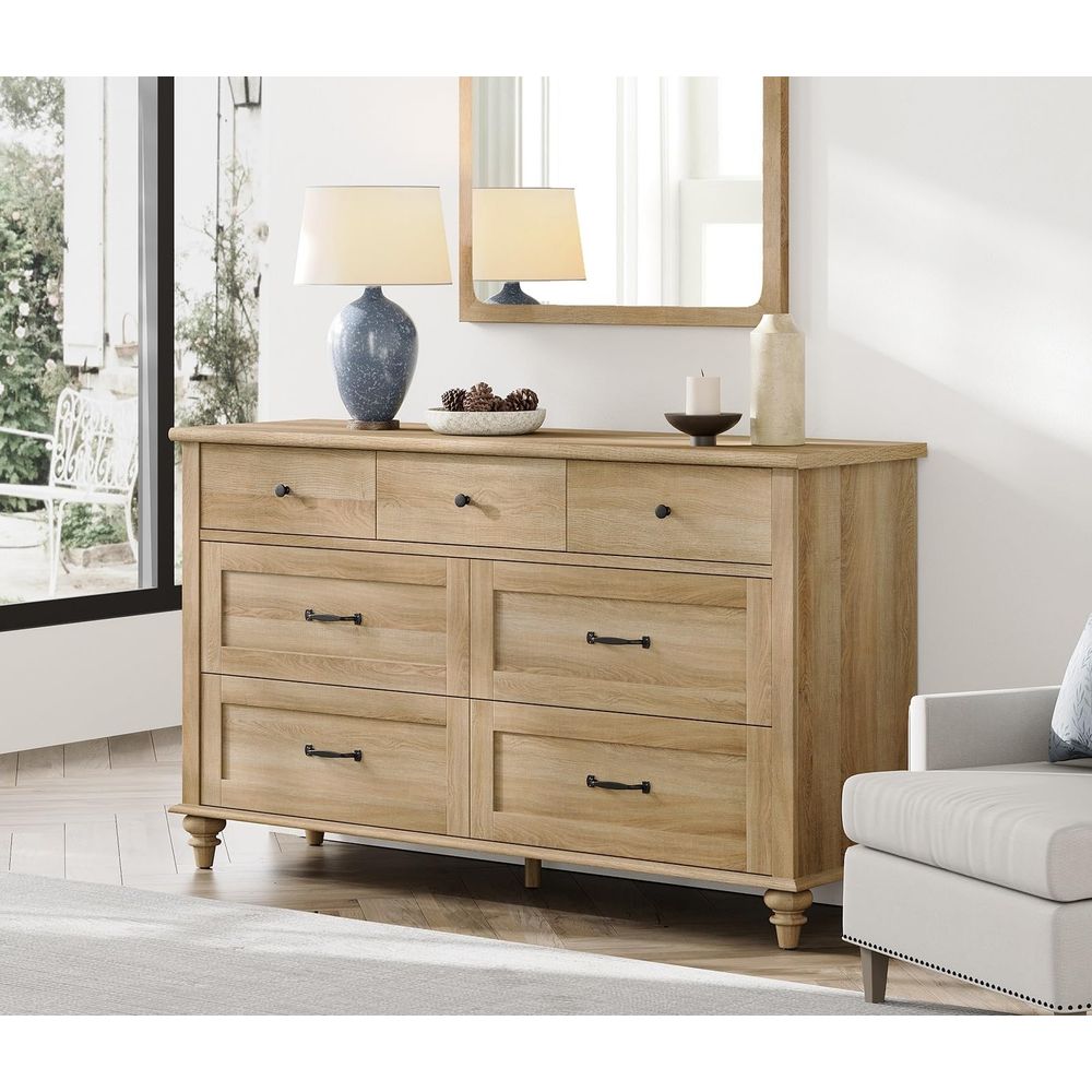 Wide Kids Dresser with 7 Drawe - Baby Nursery Chest Of Drawers avis et prix