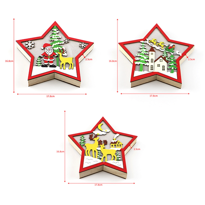 A11I 3PCS LED Wood Star Night  - Baby Nursery Table Lamp avis et prix