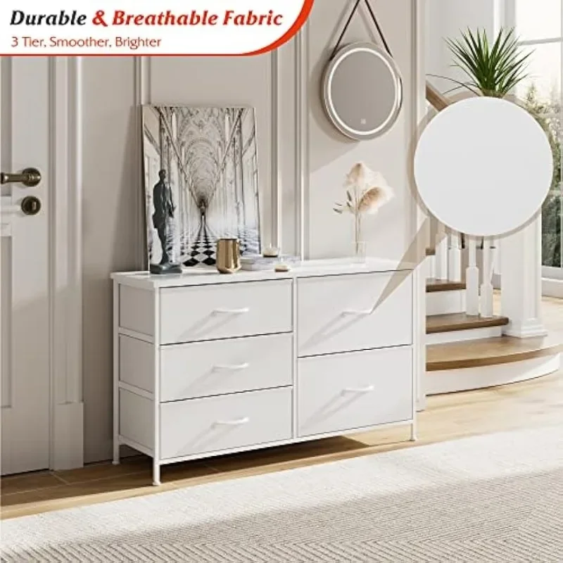 White Dresser for Bedroom with - Baby Nursery Chest Of Drawers avis et prix