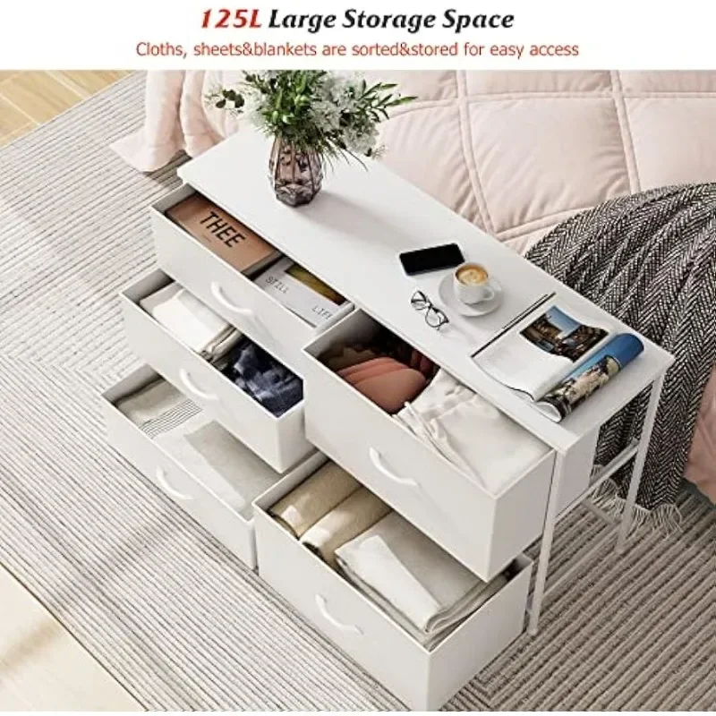 White Dresser for Bedroom with - Baby Nursery Chest Of Drawers avis et prix
