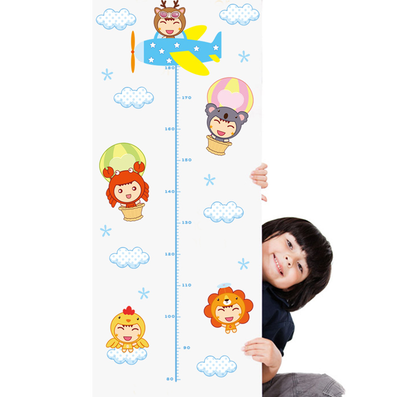 Cartoon Children Height Wall S - Baby Nursery Mural Wallpaper avis et prix
