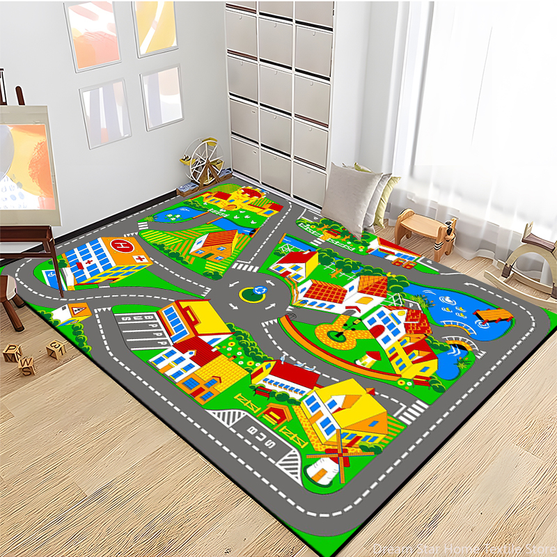 Kids Road Traffic Carpet Carto - Baby Nursery Game avis et prix