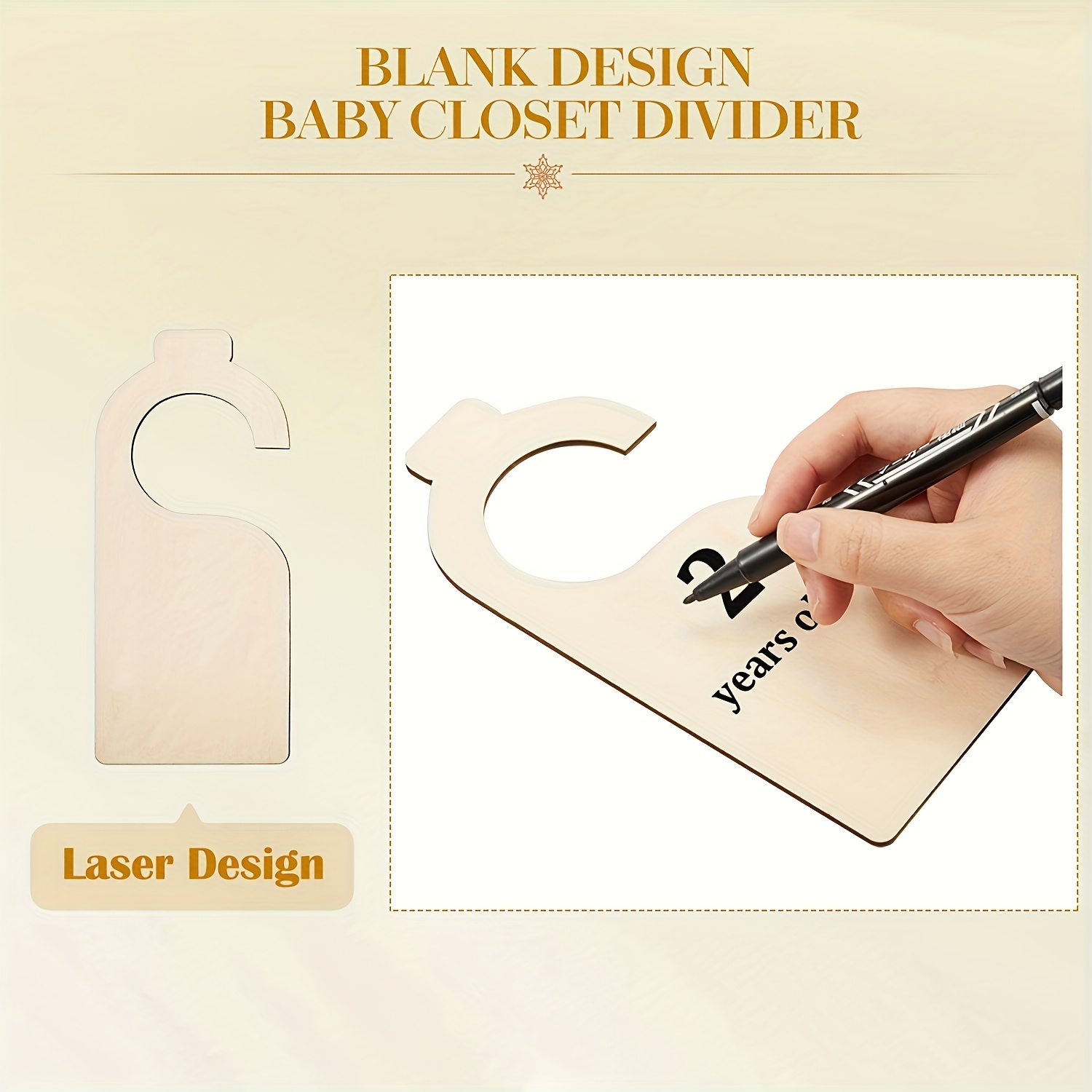 10 Pcs Blank Wooden Closet Div - Baby Nursery Uniform avis et prix
