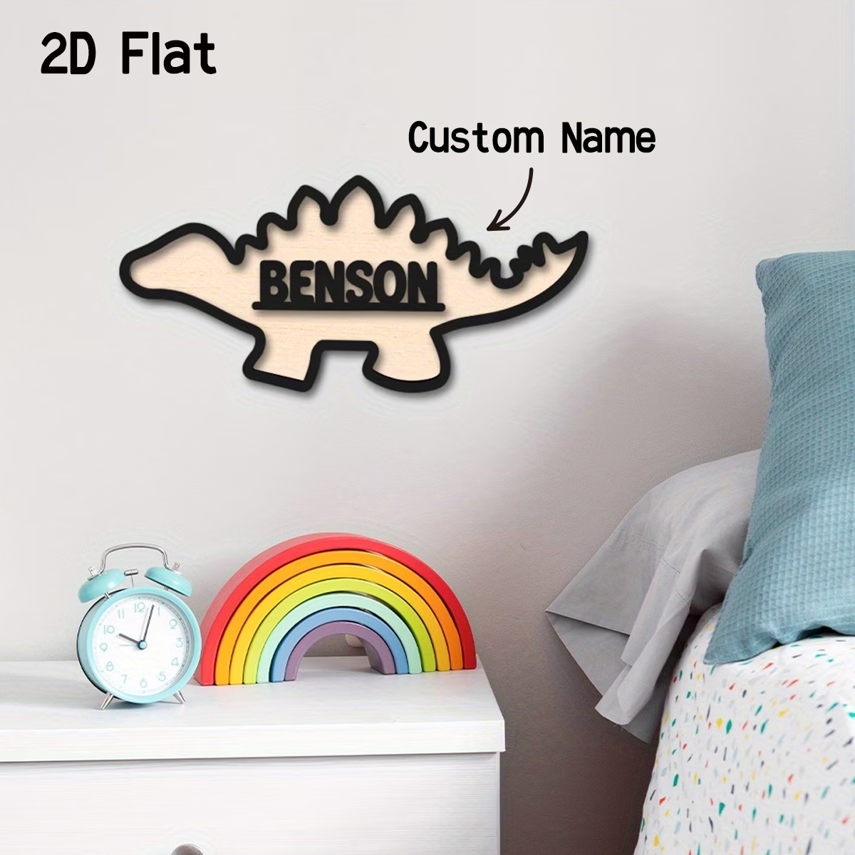 1Pc Cutom Dinosaur Wooden Acry - Baby Nursery Gifts avis et prix
