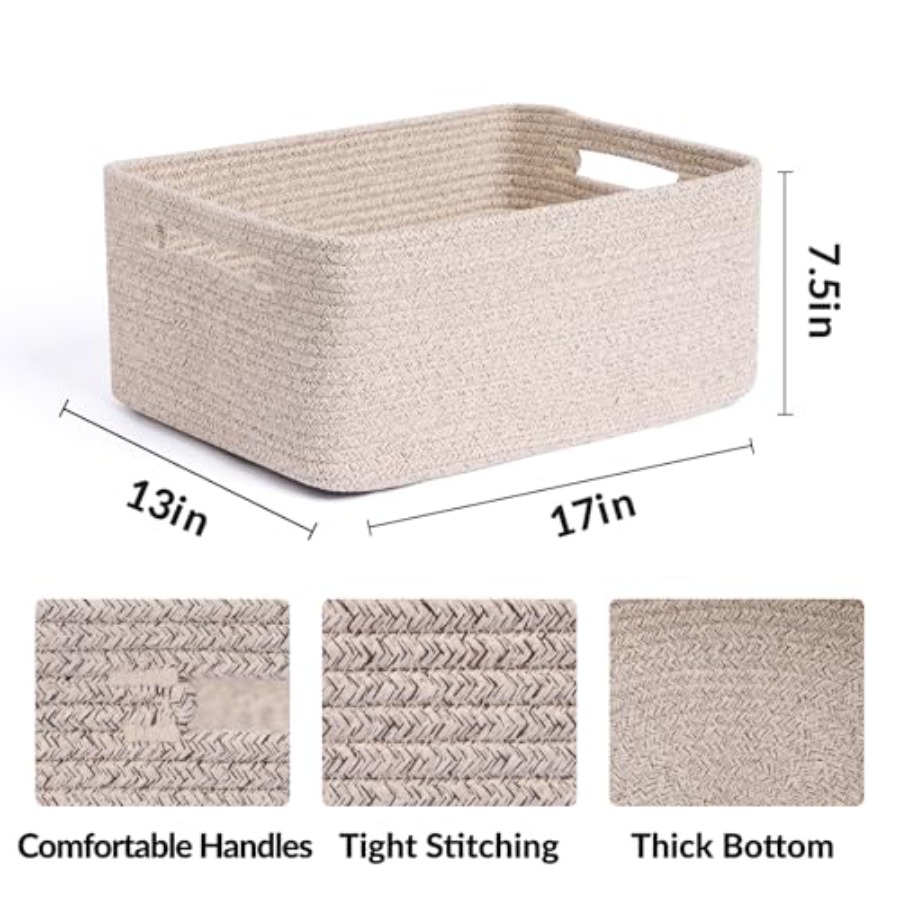 Large Storage Baskets for Orga - Baby Nursery Stores avis et prix