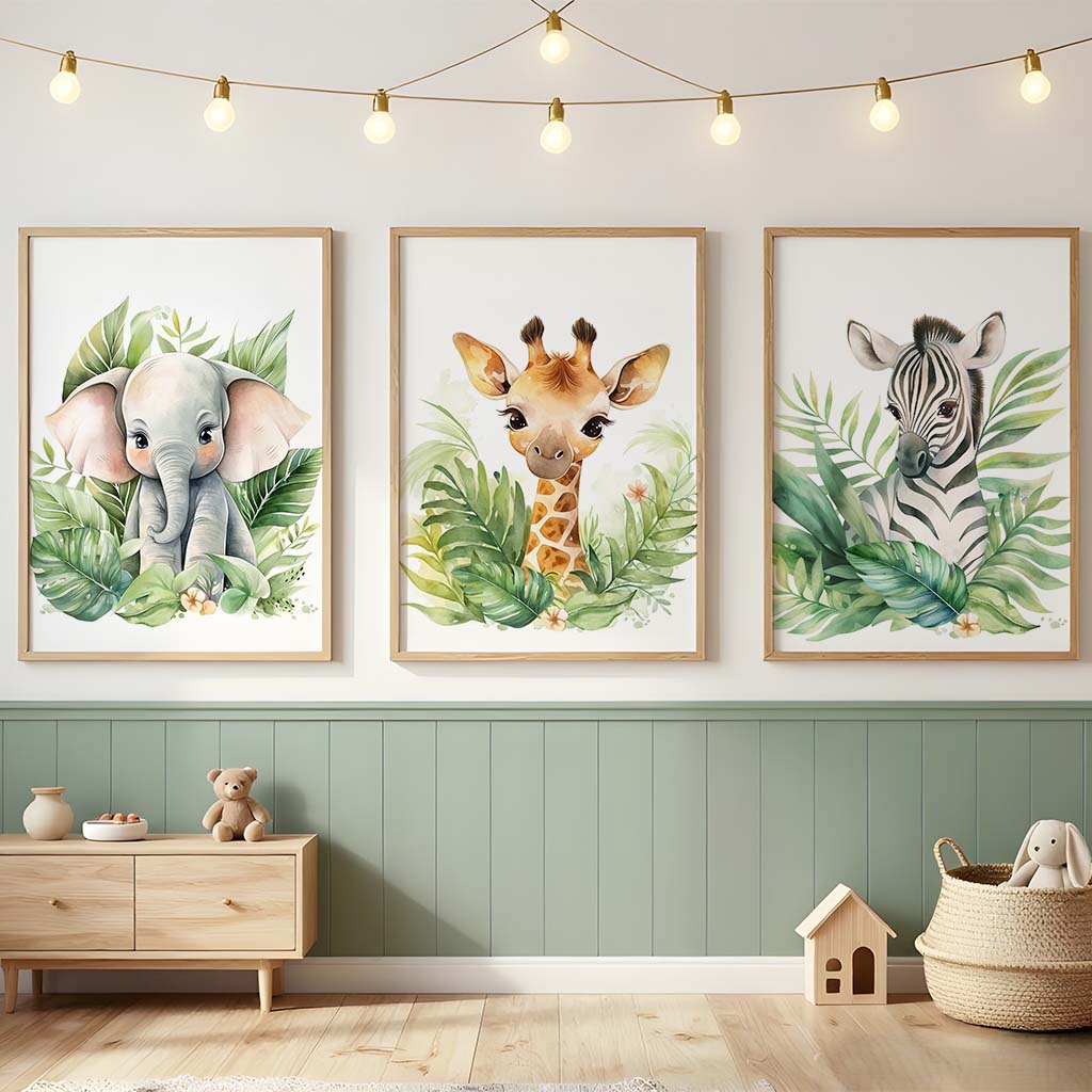 Nursery Plant Wall Art, Cute G - Baby Zebra Nursery avis et prix