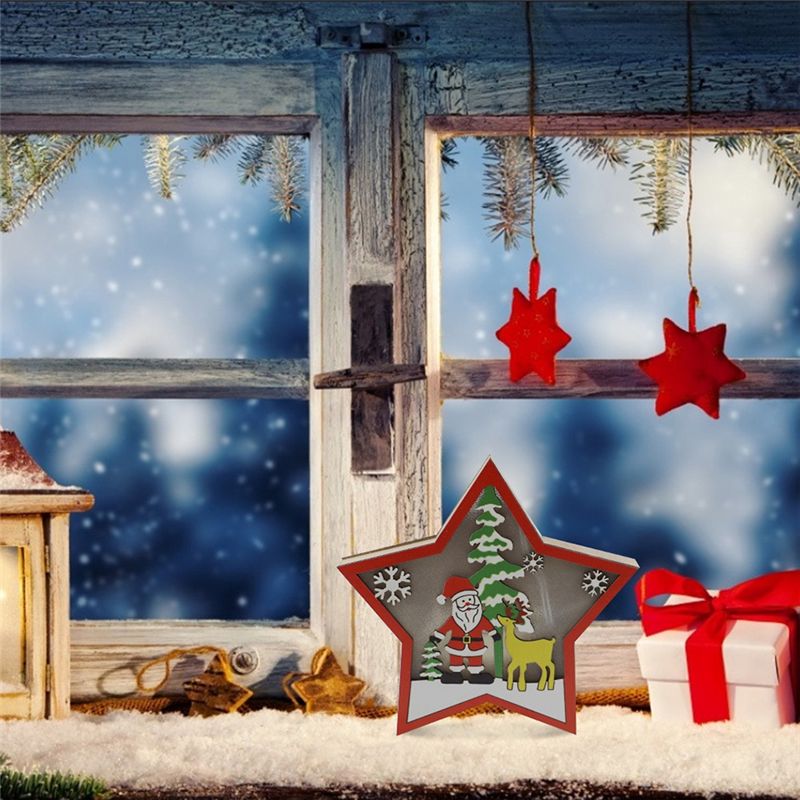 AA05 3 PCS LED Wood Star Night - Baby Nursery Table Lamp avis et prix