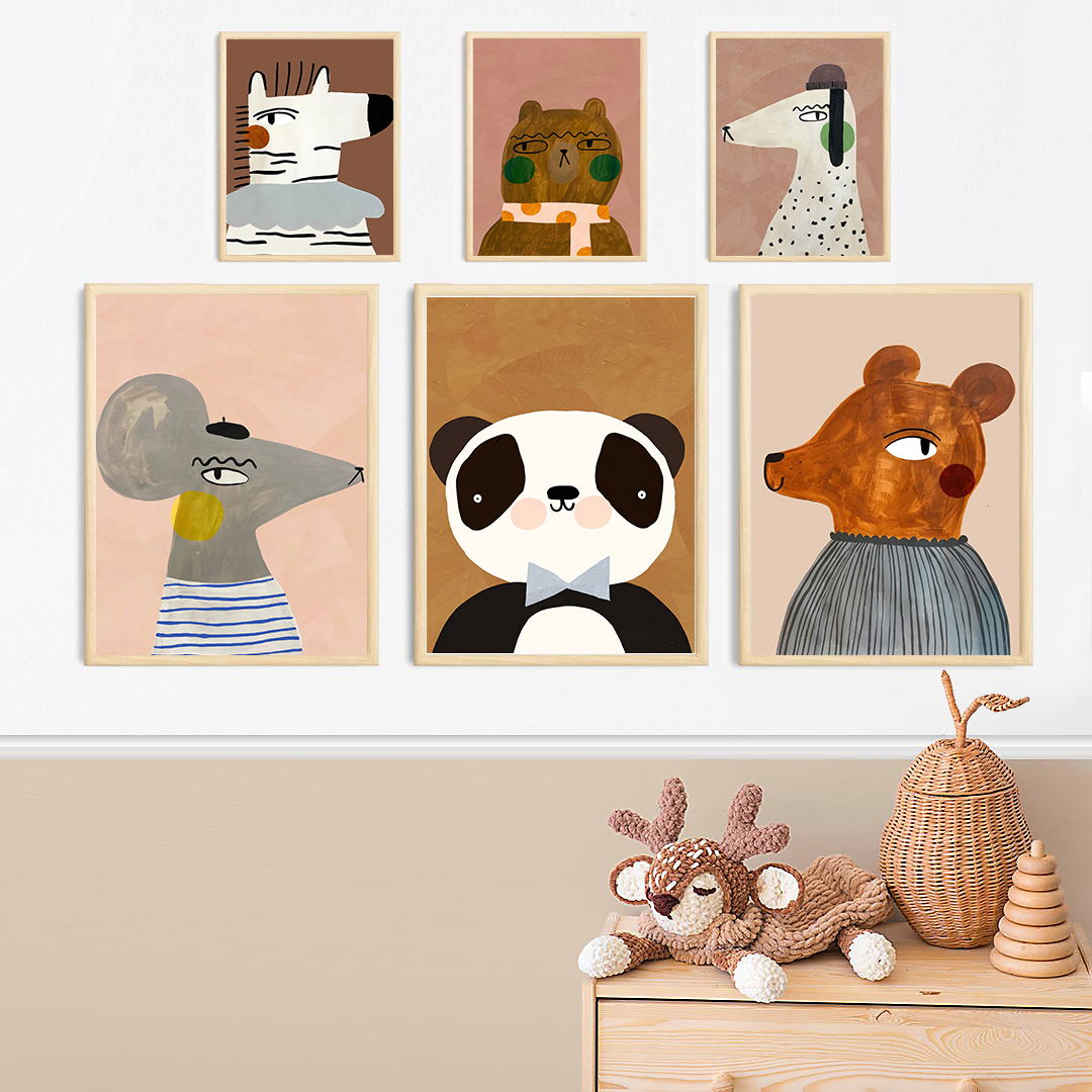 Cute Mouse Zebra Rabbit Bear D - Baby Zebra Nursery avis et prix