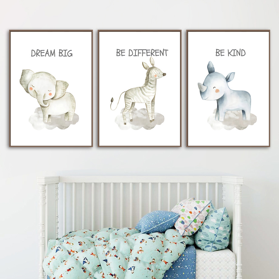 Nursery Wall Art Canvas Painti - Baby Zebra Nursery avis et prix