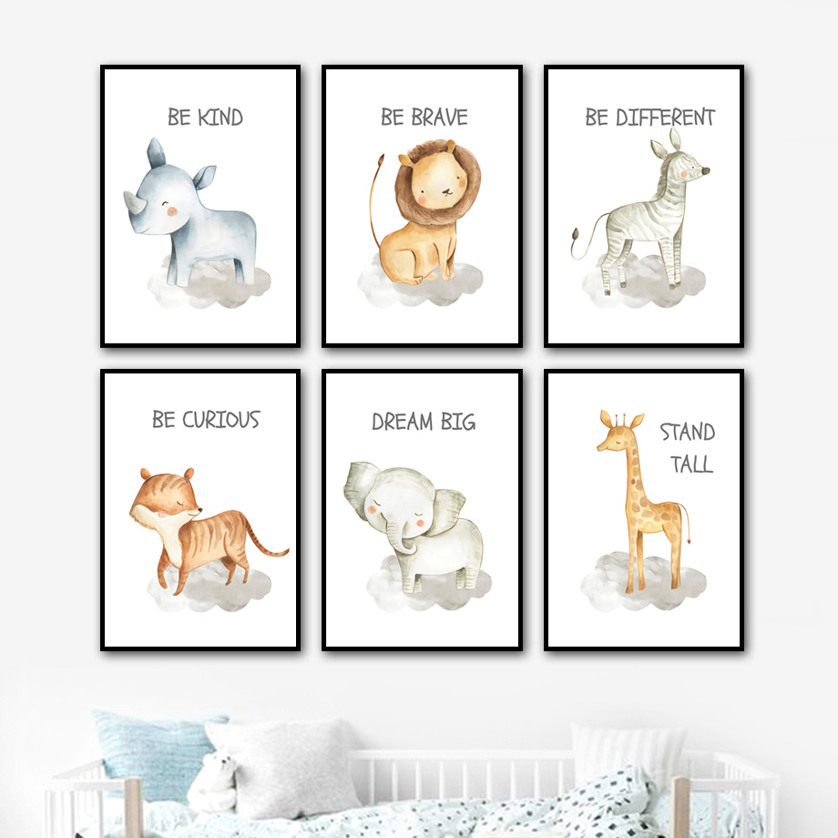 Nursery Wall Art Canvas Painti - Baby Zebra Nursery avis et prix