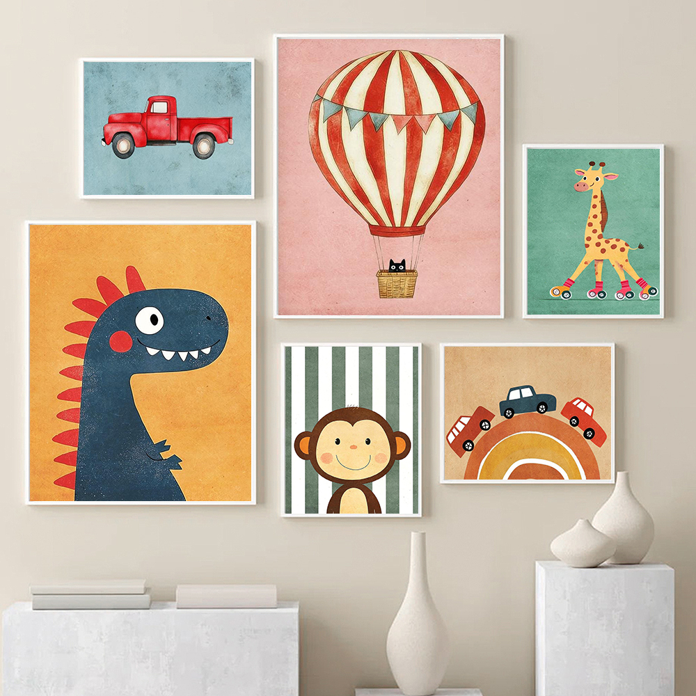 Funny Animals Tiger Lion Frog  - Baby Nursery Neutral avis et prix