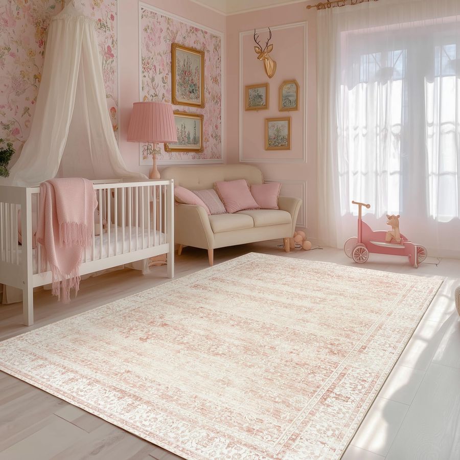 Nursery Rug for Baby Girl 5 x  - Baby Nursery Neutral avis et prix