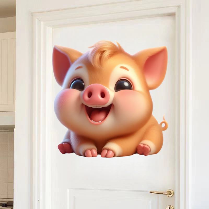 Cute piggy Wall Sticker Baby K - Baby Nursery Mural Wallpaper avis et prix