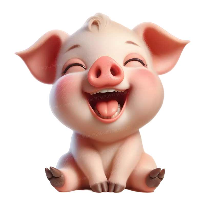 Cute piggy Wall Sticker Baby K - Baby Nursery Mural Wallpaper avis et prix