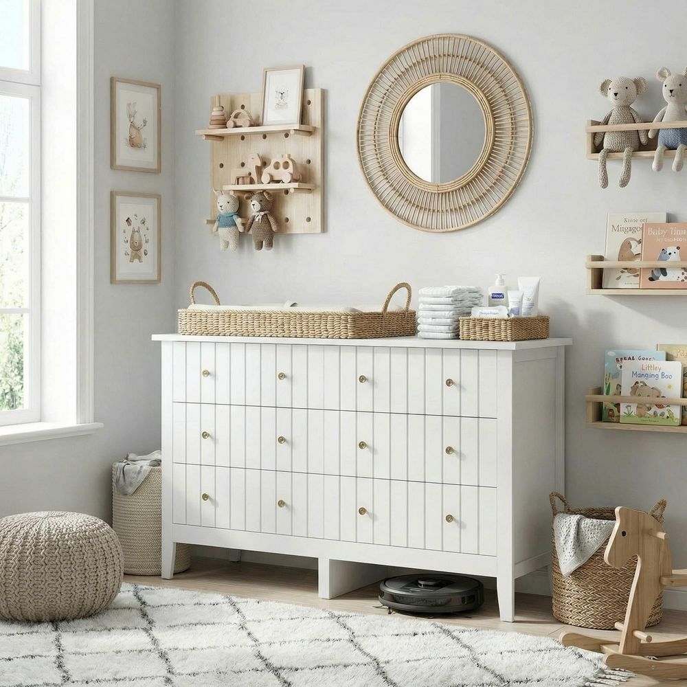 White Dresser, Chest of Drawer - Baby Nursery Chest Of Drawers avis et prix