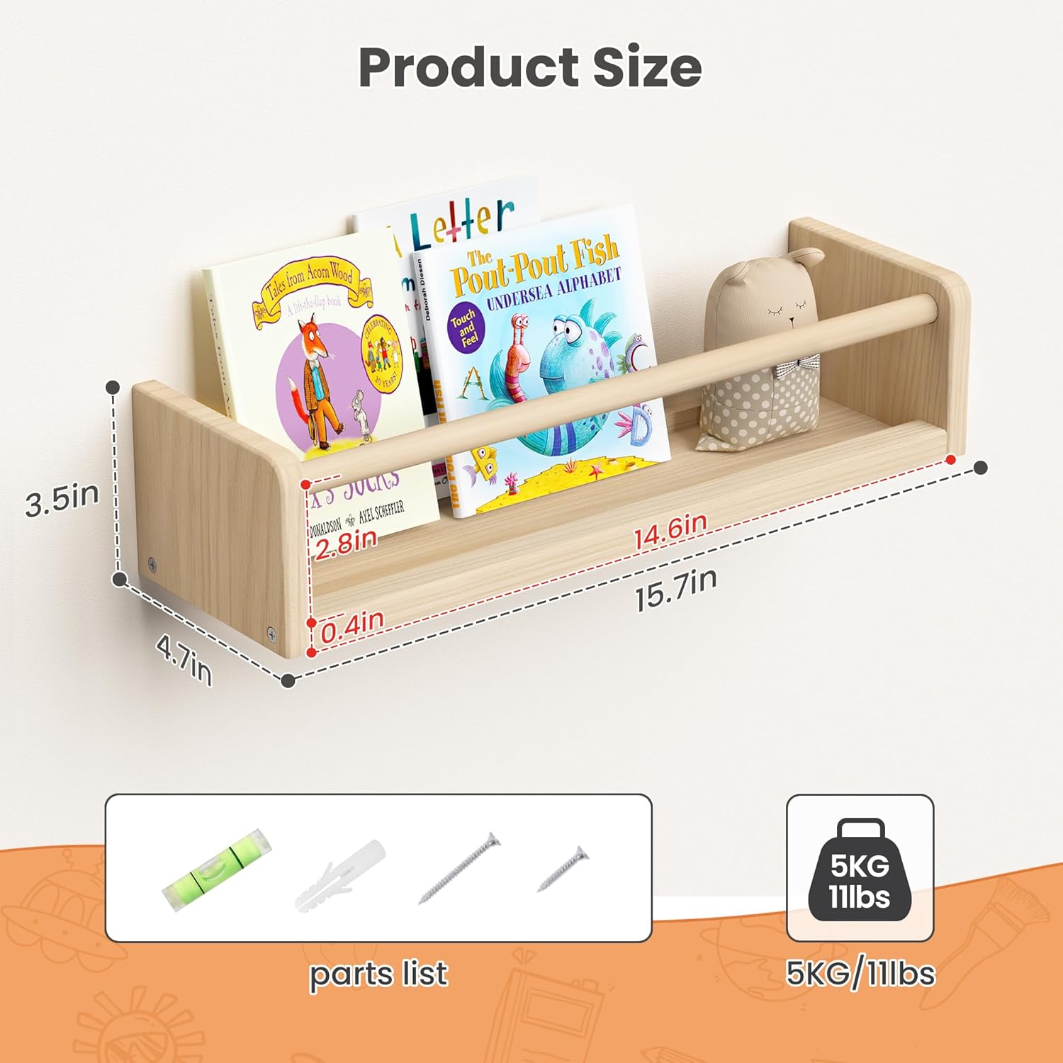 2 Pack 15.7 Inch Floating Book - Baby Nursery Images avis et prix