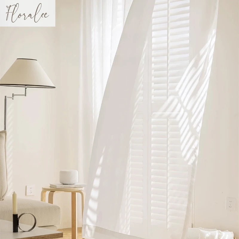 Solid White Tulle Good Quality - Baby Nursery Curtains avis et prix