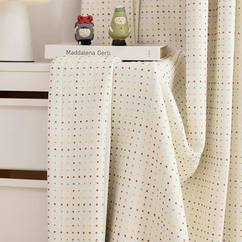 Modern Simple Cream Style Cand - Baby Nursery Curtains avis et prix