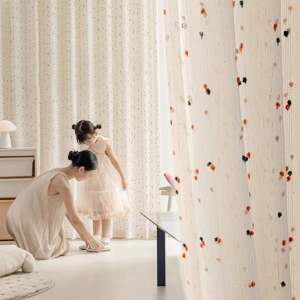 Rainbow Candy Dopa Style Linen - Baby Nursery Curtains avis et prix