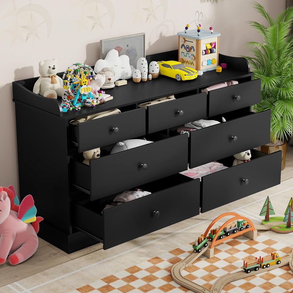Kids Dresser Cabinet with 7 Dr - Baby Nursery Chest Of Drawers avis et prix