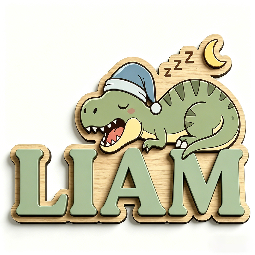 Personalized Sleepy Dinosaur N - Baby Nursery Gifts avis et prix