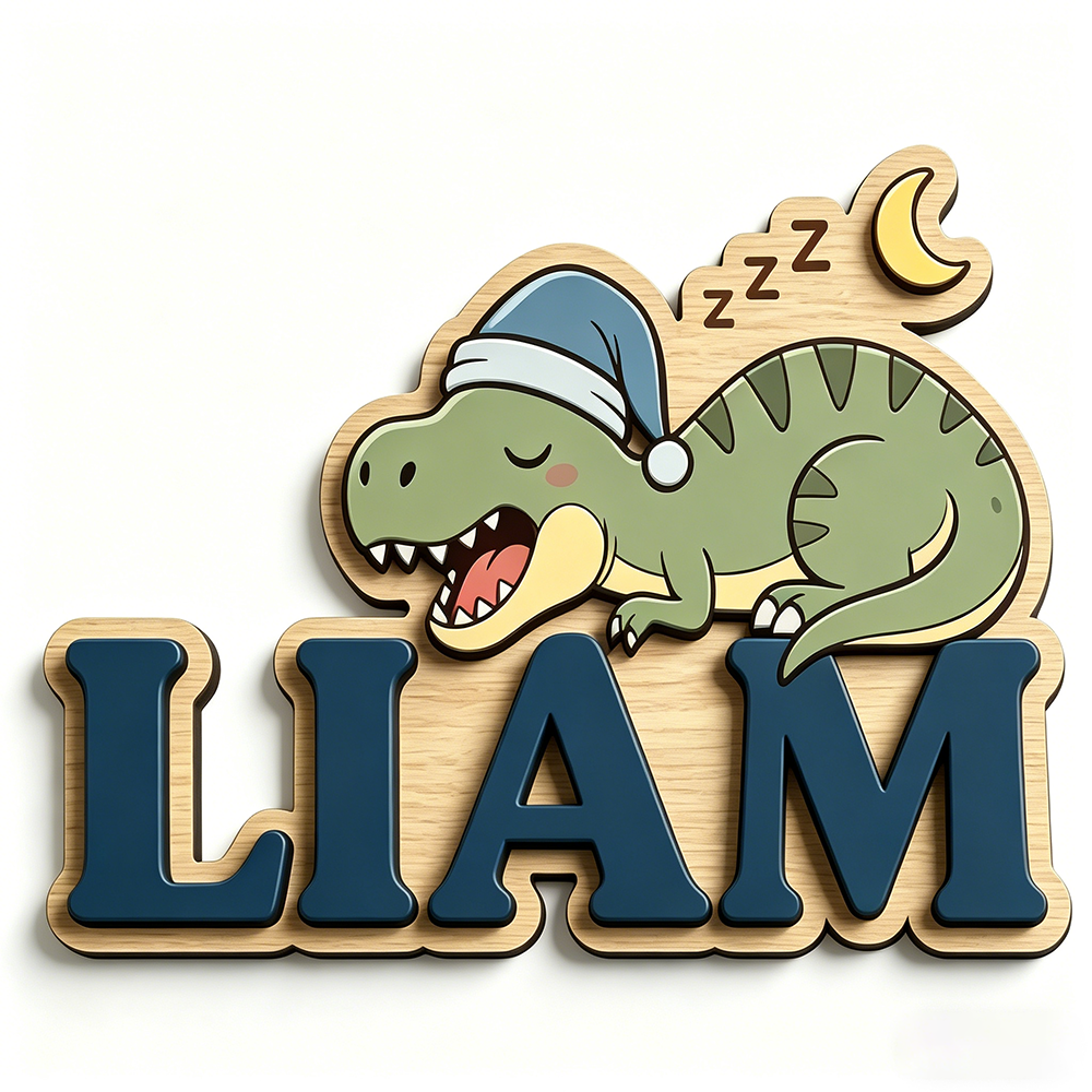 Personalized Sleepy Dinosaur N - Baby Nursery Gifts avis et prix