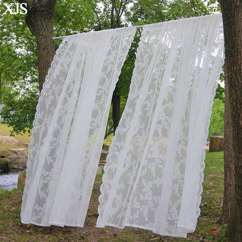 French White Lace Sheer Curtai - Baby Nursery Curtains avis et prix