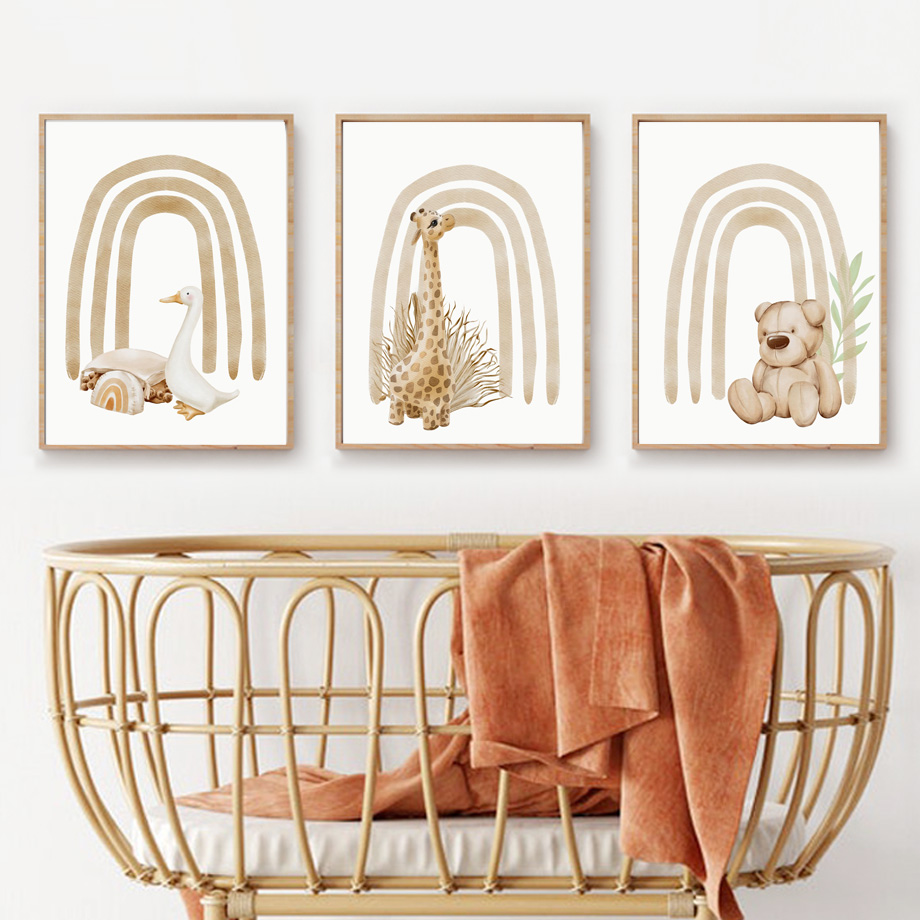 Neutral Boho Nursery Wall Art  - Baby Nursery Neutral avis et prix
