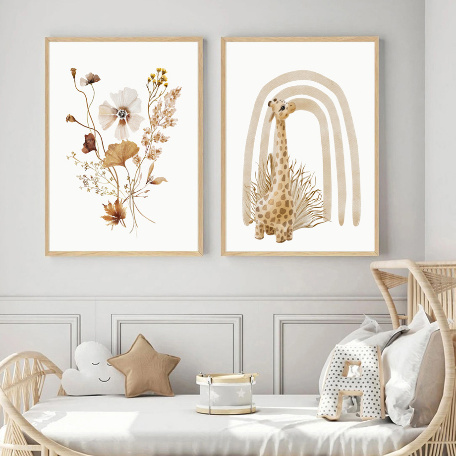 Neutral Boho Nursery Wall Art  - Baby Nursery Neutral avis et prix