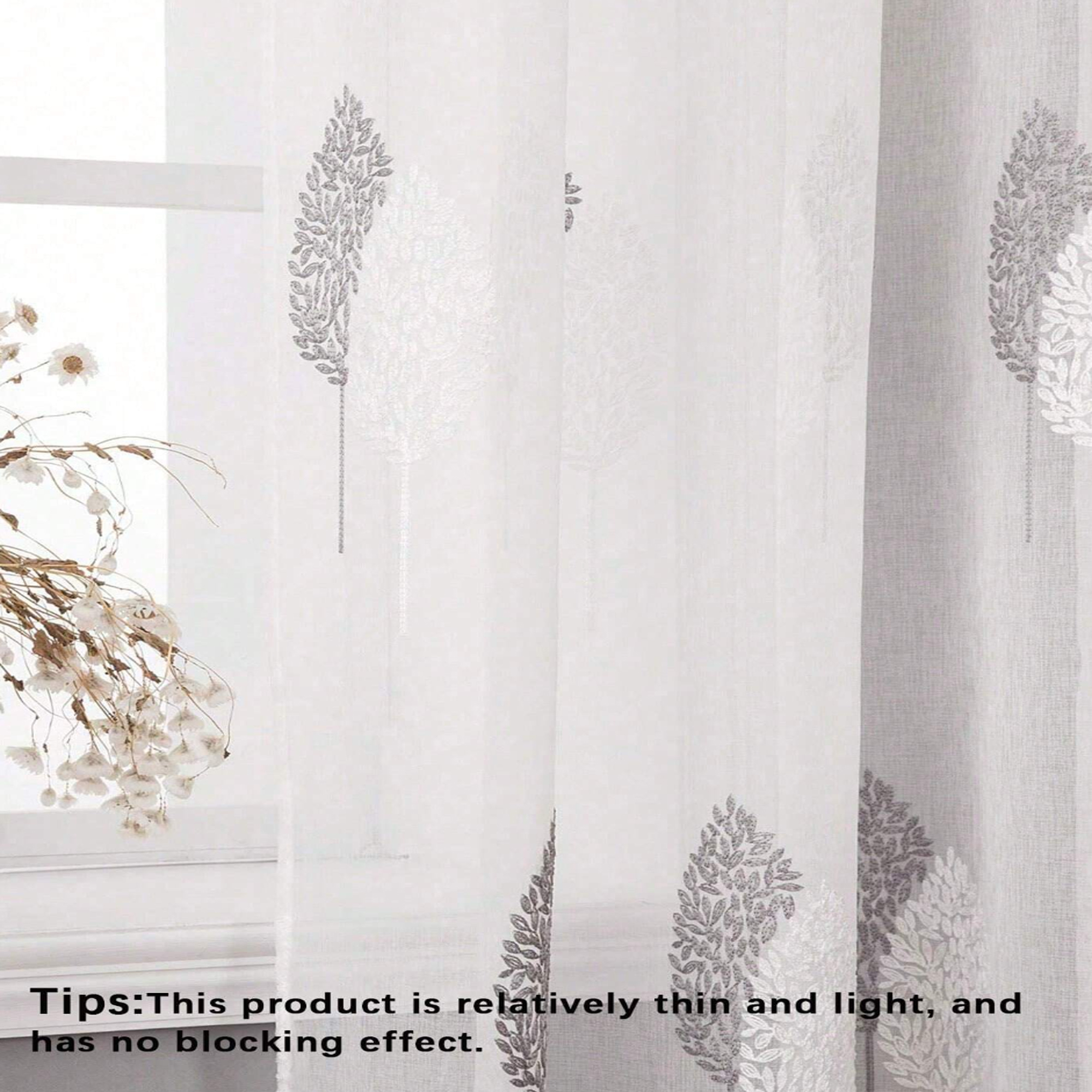 1pc Minimalist Leaf Patterned  - Baby Nursery Curtains avis et prix