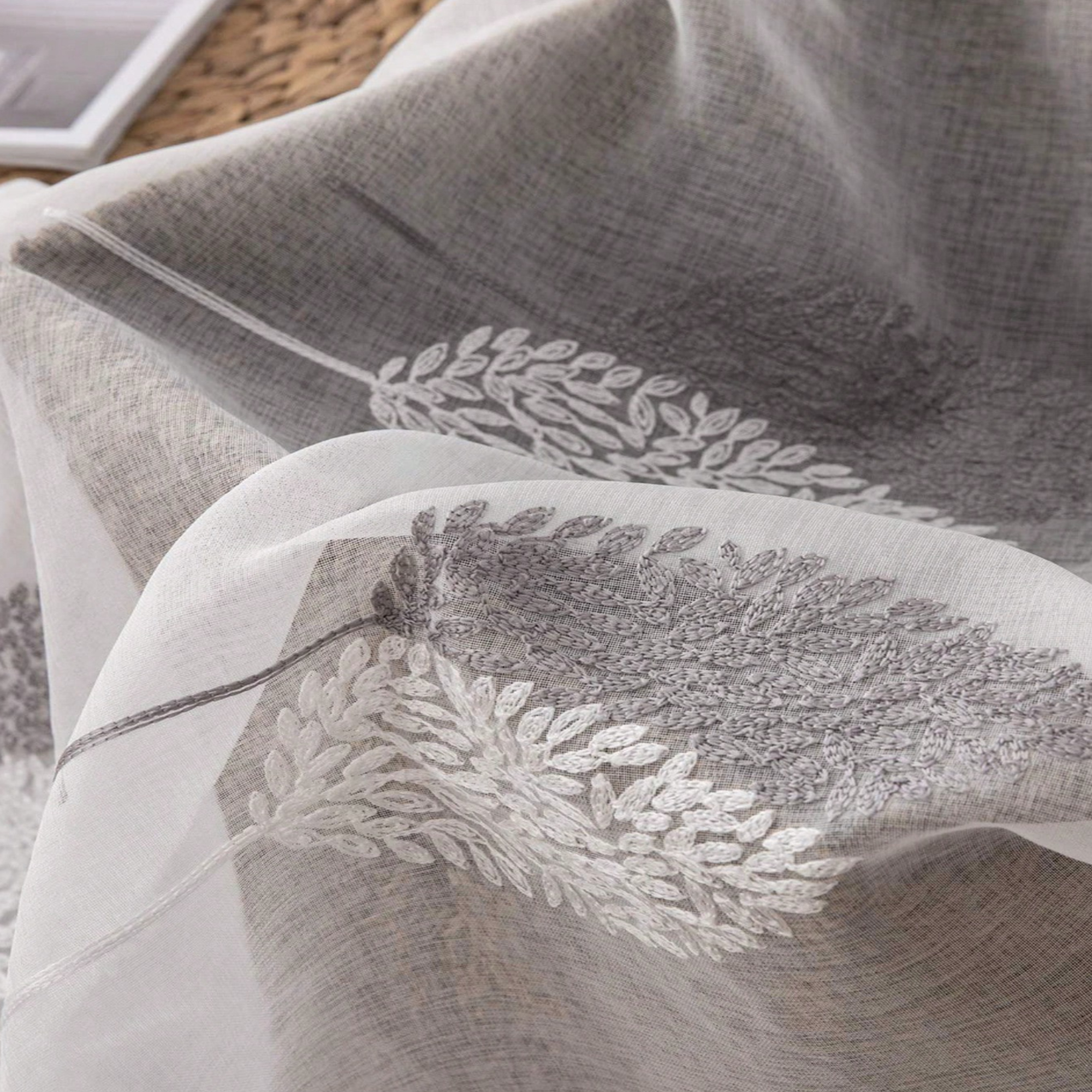 1pc Minimalist Leaf Patterned  - Baby Nursery Curtains avis et prix