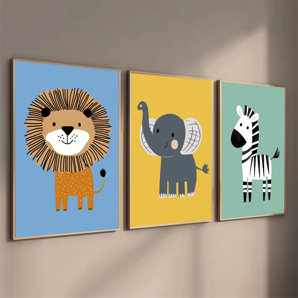 Cartoon Animal Lion Zebra Elep - Baby Zebra Nursery avis et prix