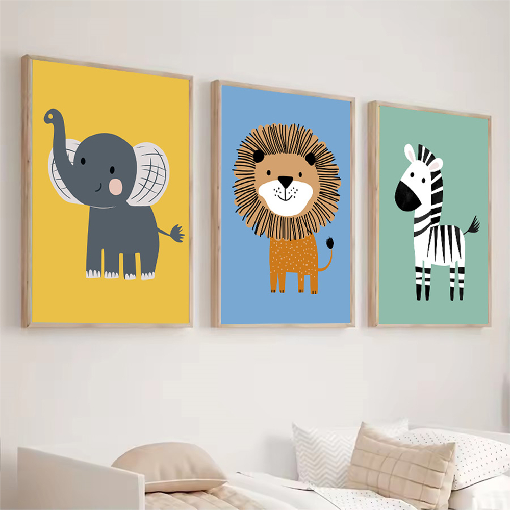 Cartoon Animal Lion Zebra Elep - Baby Zebra Nursery avis et prix