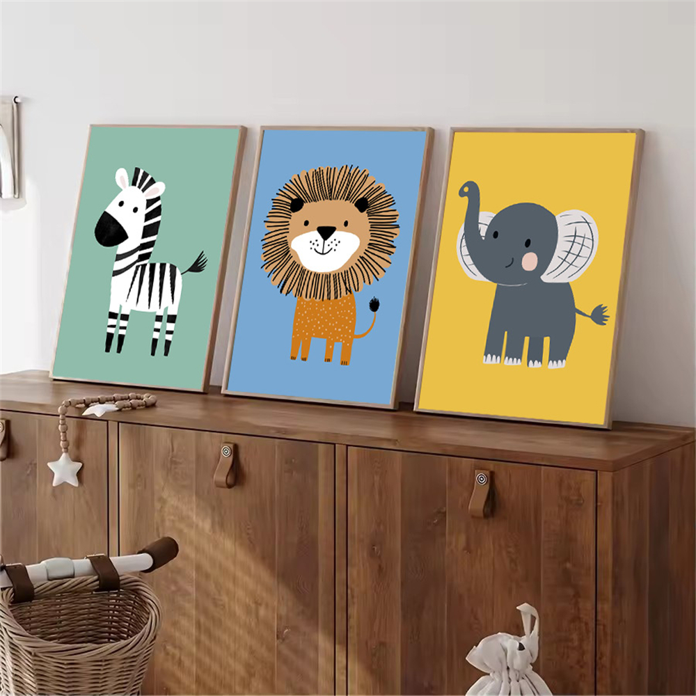Cartoon Animal Lion Zebra Elep - Baby Zebra Nursery avis et prix