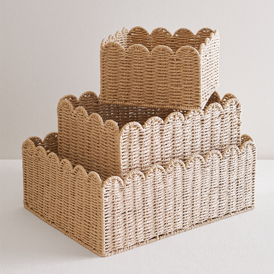 Paper Rope Woven Storage Baske - Baby Nursery Basket avis et prix