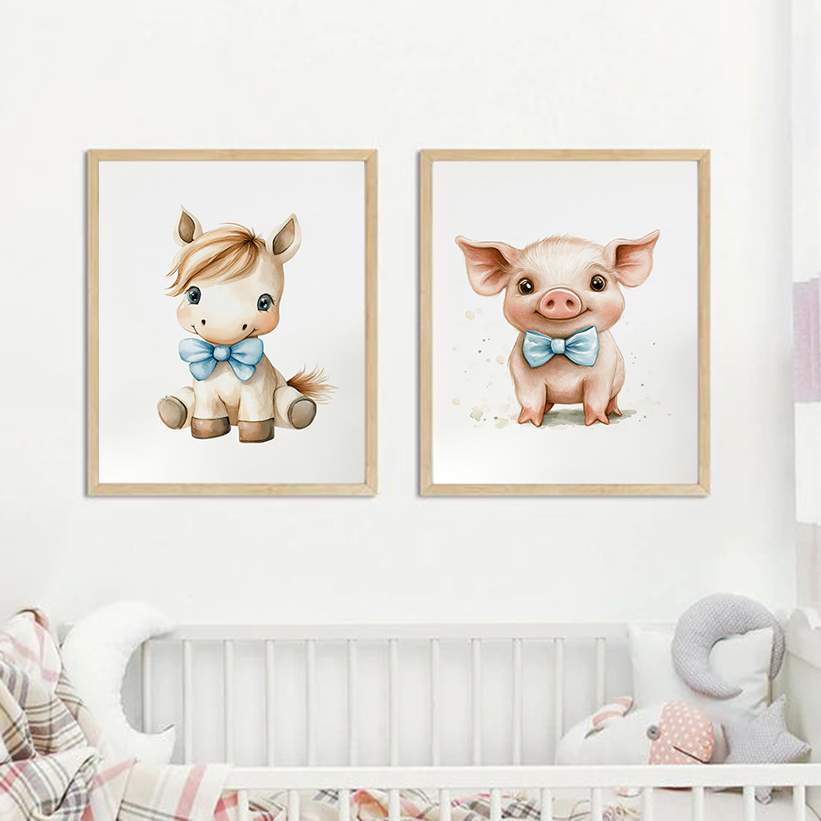 Cute Animal Nursery Printed Zo - Baby Nursery Zoo Animals avis et prix