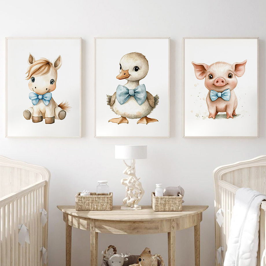 Cute Animal Nursery Printed Zo - Baby Nursery Zoo Animals avis et prix