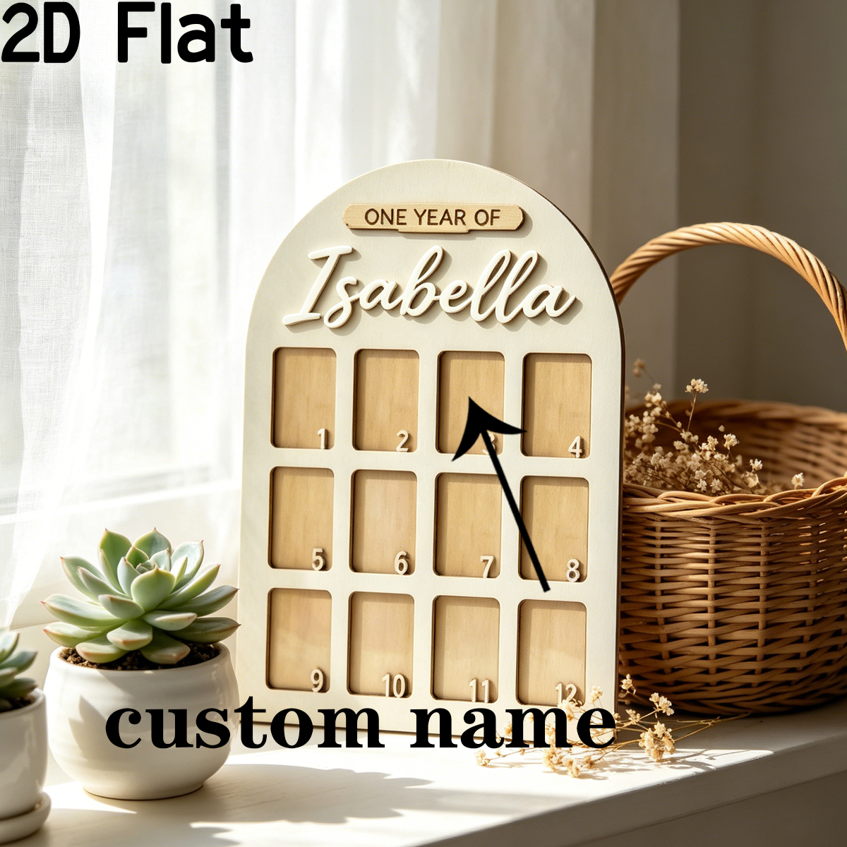 1Pc Custom Photo Record Board  - Baby Nursery Gifts avis et prix