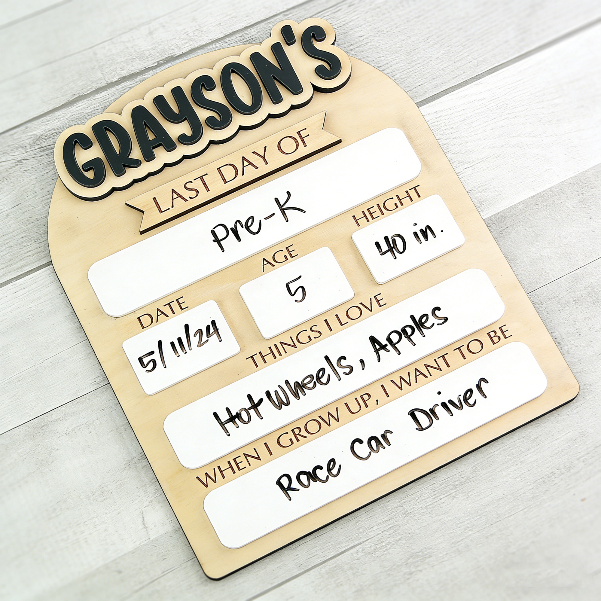 1Pc Custom First/Last School D - Baby Nursery Gifts avis et prix