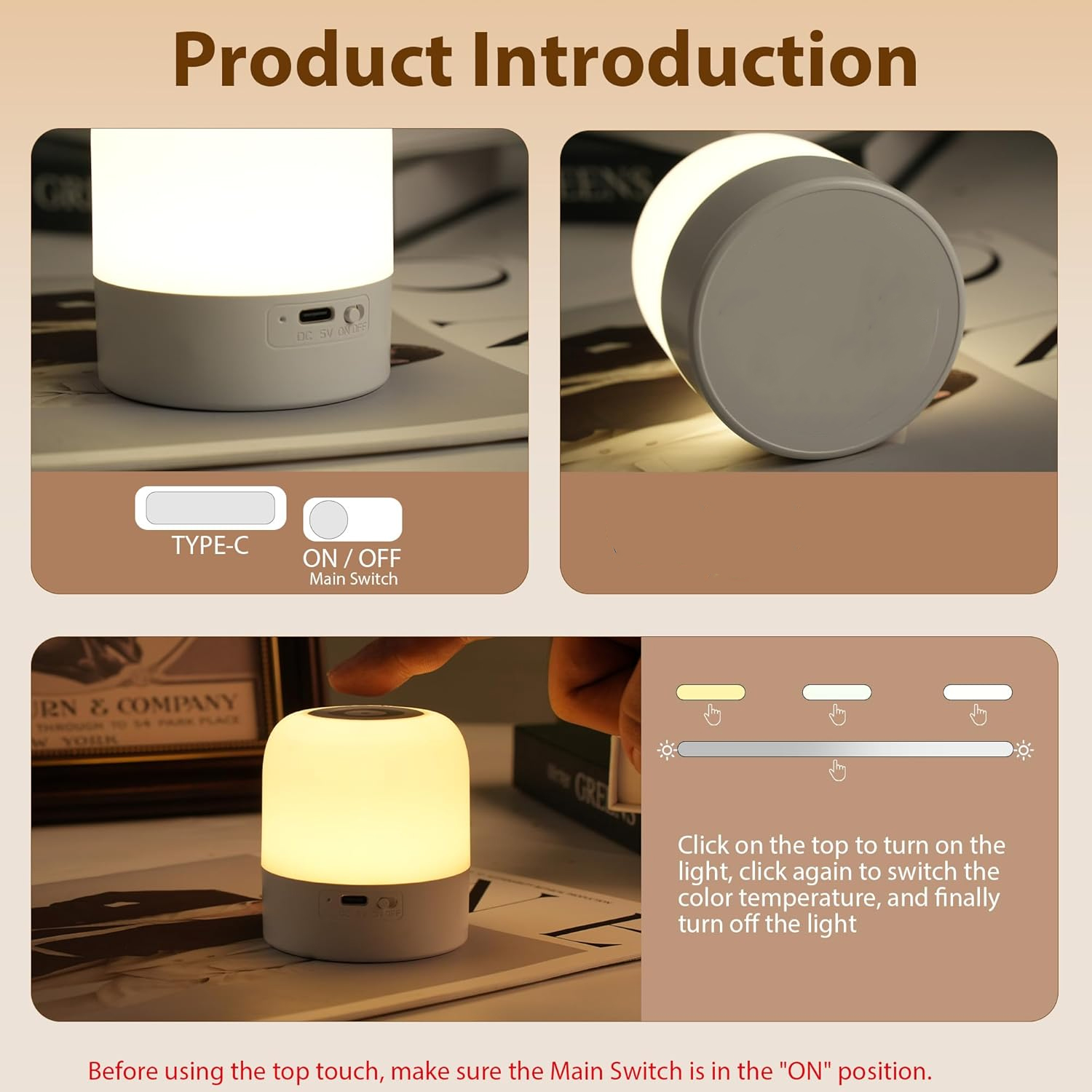 1pcPortable Baby Night Light,3 - Baby Nursery Table Lamp avis et prix