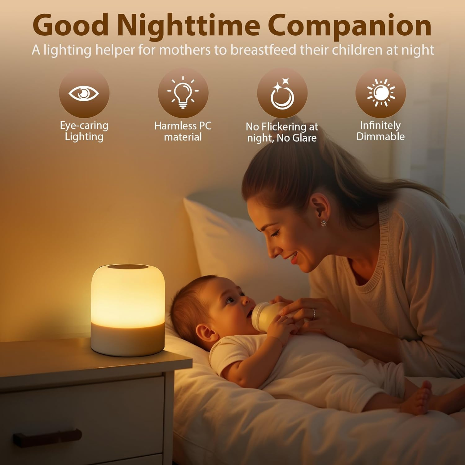 1pcPortable Baby Night Light,3 - Baby Nursery Table Lamp avis et prix