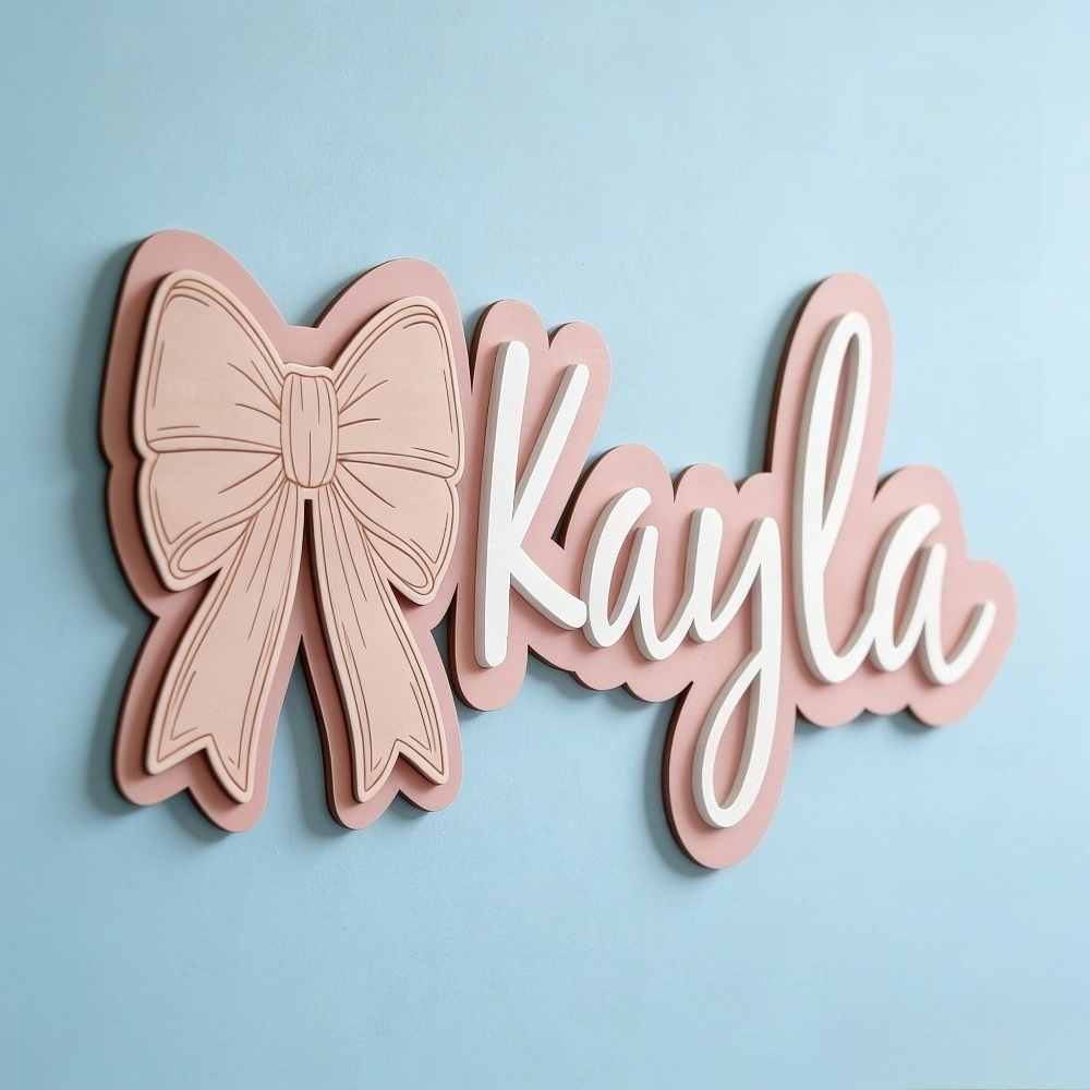 Customizable Bow-Shaped Wooden - Baby Nursery Gifts avis et prix