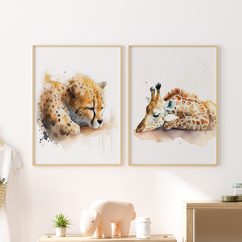 Watercolor Sleeping Safari Ani - Baby Zebra Nursery avis et prix