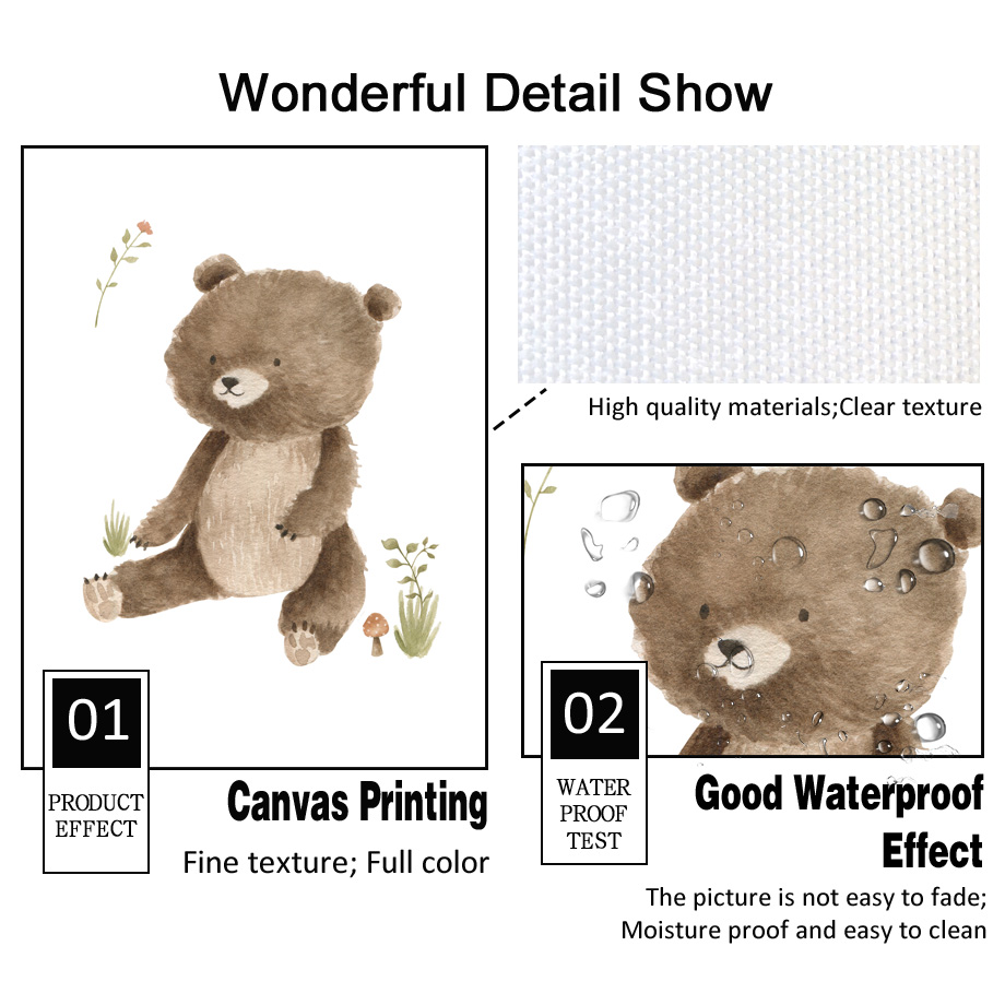 Woodland Nursery Wall Art Wate - Baby Nursery Neutral avis et prix