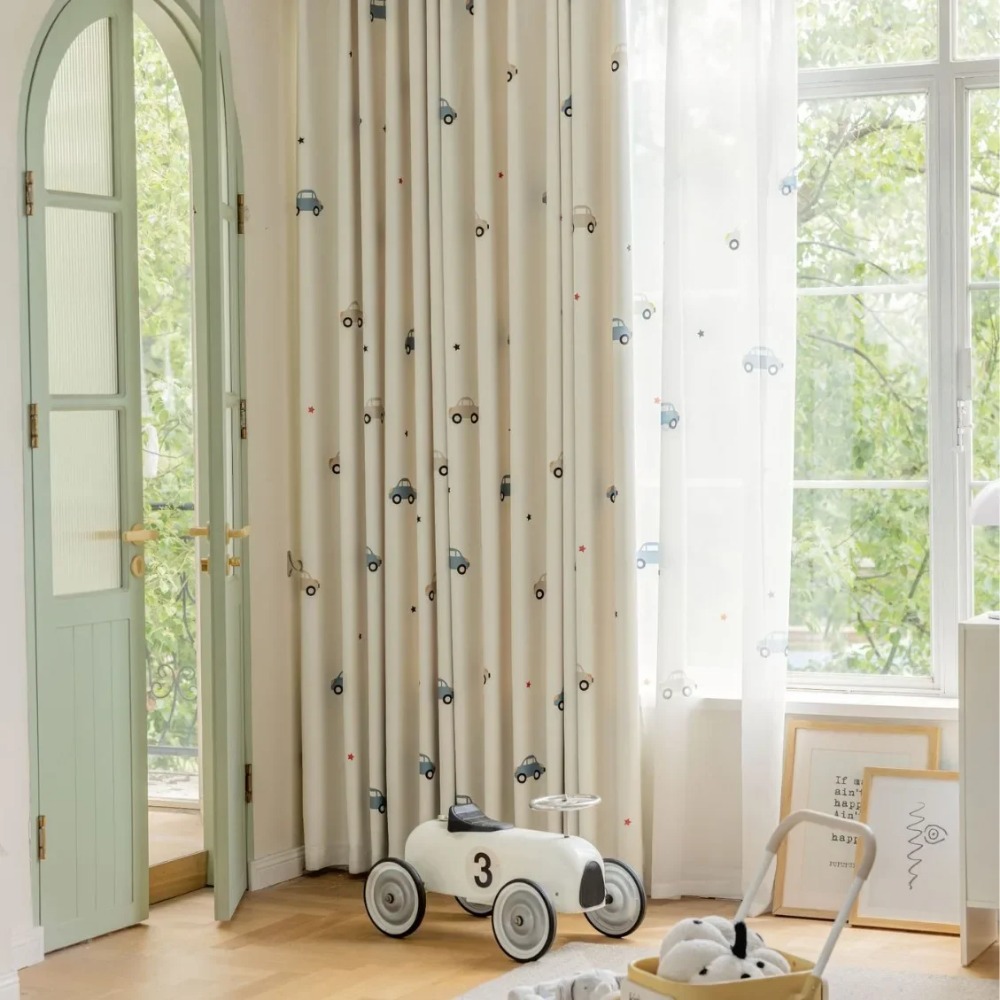 Modern Children's Room Cartoon - Baby Nursery Curtains avis et prix