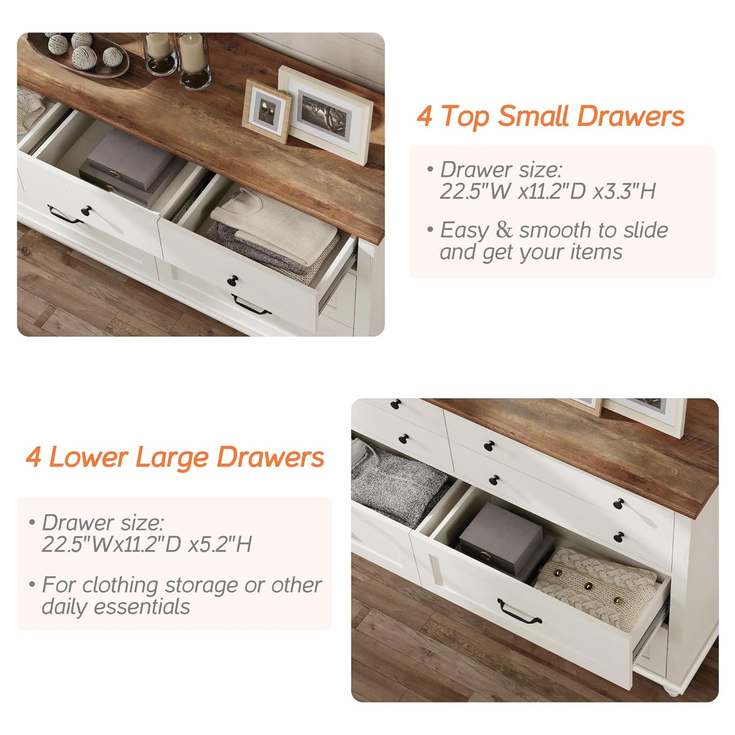 Modern  Kids Dresser with 7 Dr - Baby Nursery Chest Of Drawers avis et prix