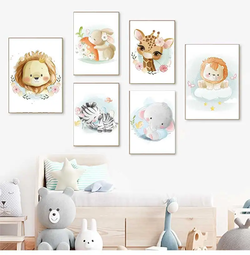 Cute Giraffe Lion Fox Rabbit Z - Baby Zebra Nursery avis et prix