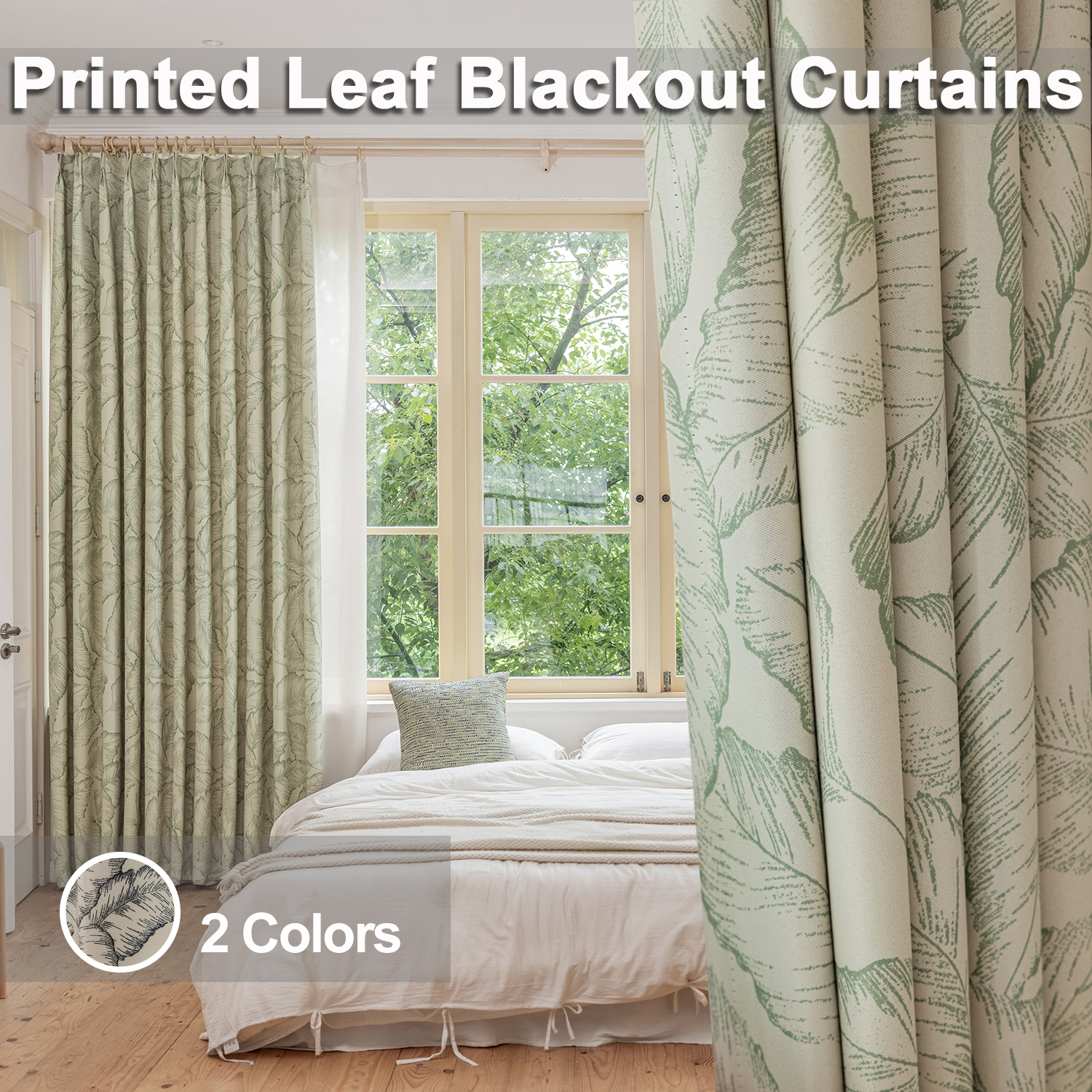 Country Rustic Leaf Pattern Bl - Baby Nursery Curtains avis et prix