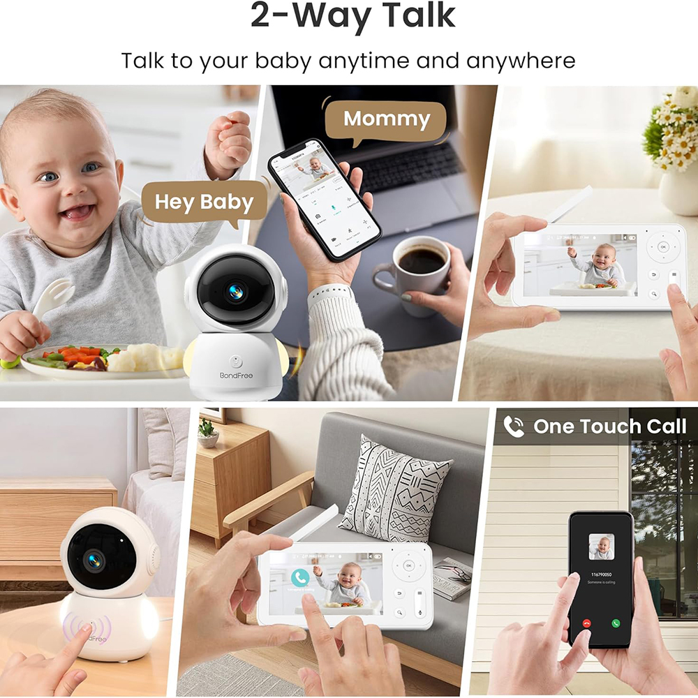 2K Baby Monitor with 2 Cameras - Baby Nursery Equipment avis et prix